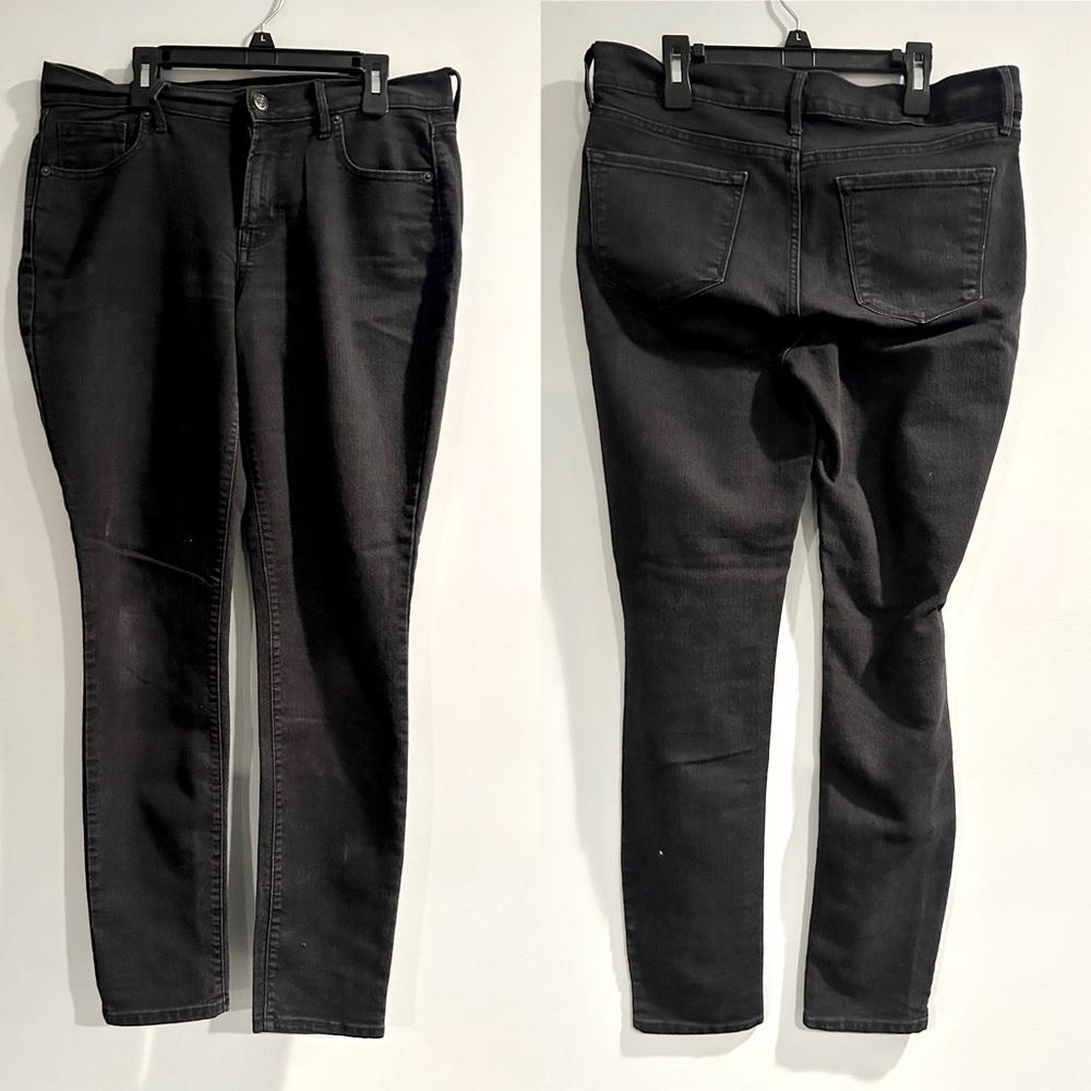 Old Navy Curvy Profile Mid Rise Black Skinny Jean 8